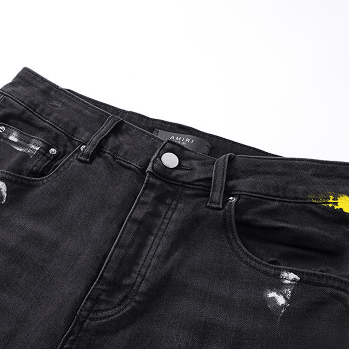 Amr Staggered Logo Jeans - BabyLuxee.de