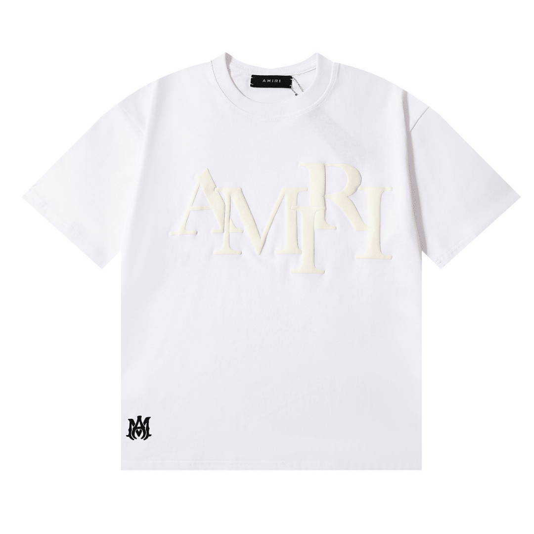 Amr Staggered Logo T-shirt - Nov - ell - fas - ion