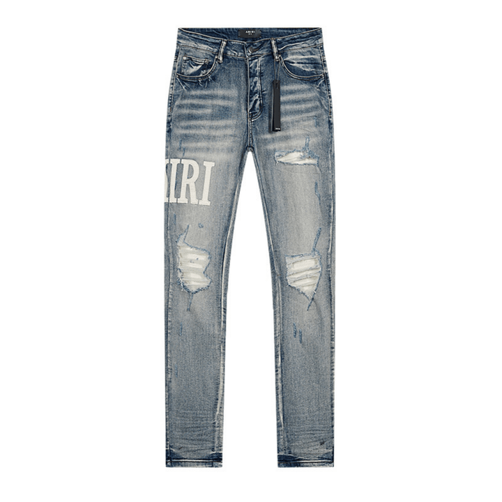 Amr White Logo Jeans - BabyLuxee.de
