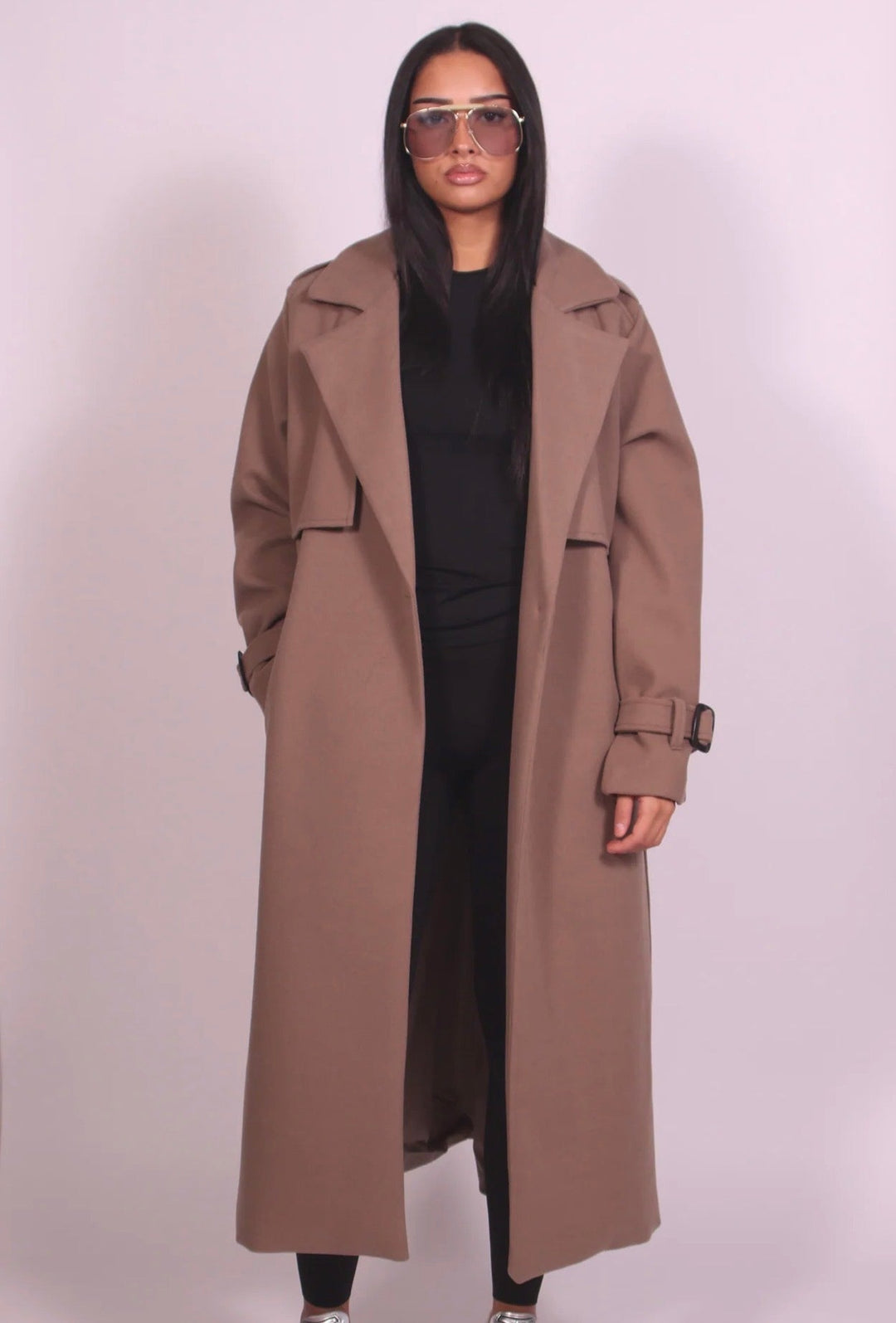 WINTER TRENCH TAUPE - Nov - ell - fas - ion