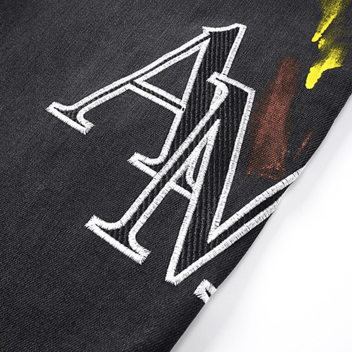 Amr Staggered Logo Jeans - BabyLuxee.de