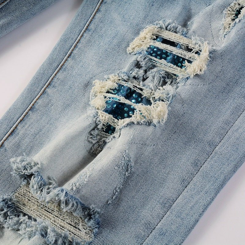 Amr Blue Diamonds Jeans - BabyLuxee.de