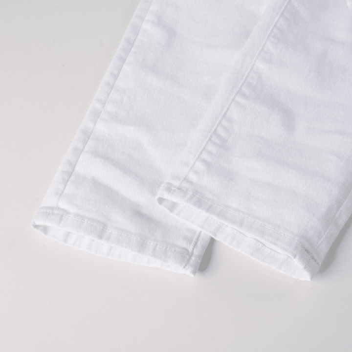 Amr White Ripped Jeans - Nov - ell - fas - ion