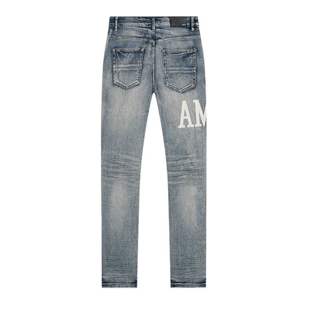 Amr White Logo Jeans - BabyLuxee.de