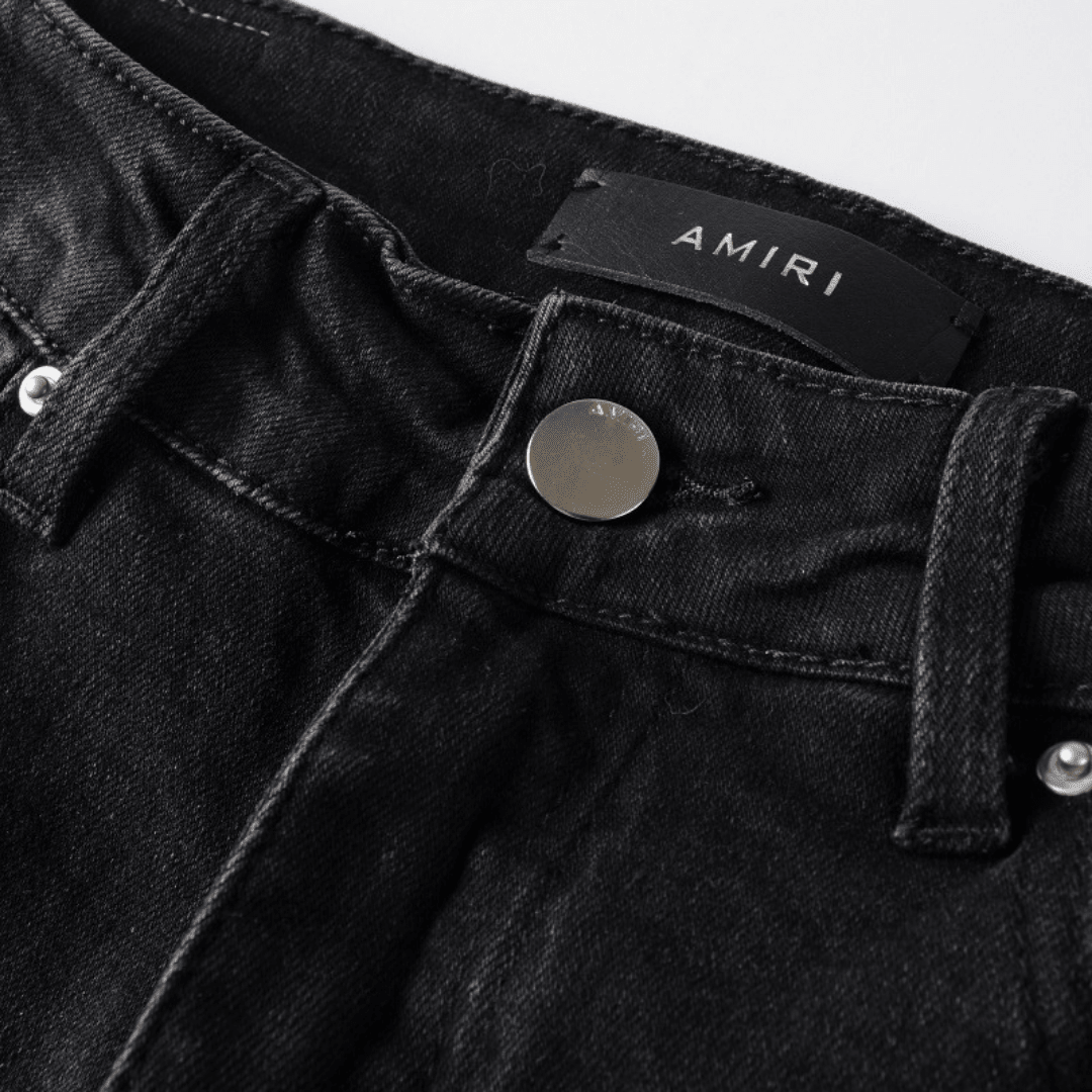 Amr Triple Black Logo Jeans - BabyLuxee.de