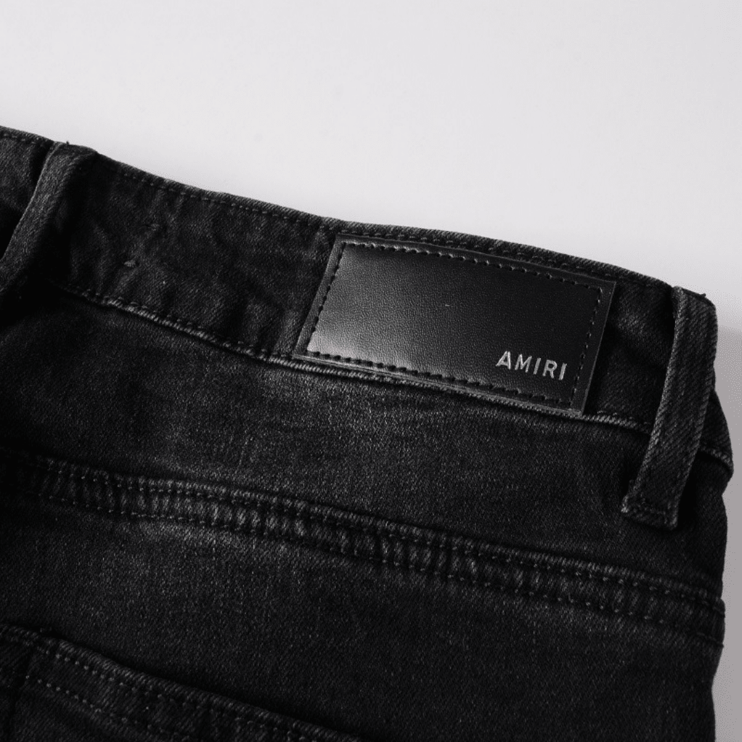 Amr Triple Black Logo Jeans - BabyLuxee.de