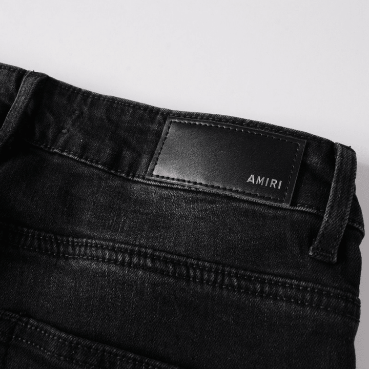 Amr Triple Black Logo Jeans - BabyLuxee.de