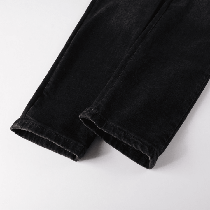 Amr Triple Black Logo Jeans - BabyLuxee.de