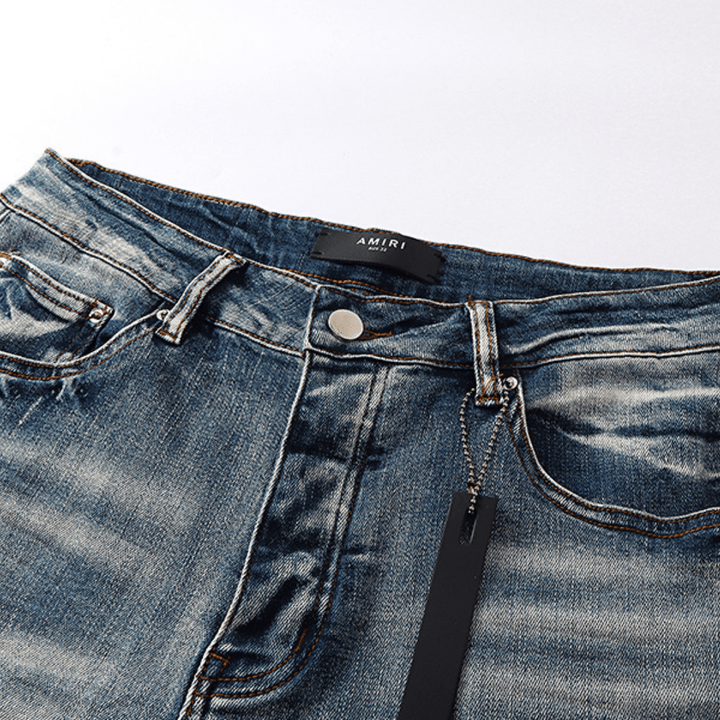 Amr White Logo Jeans - BabyLuxee.de