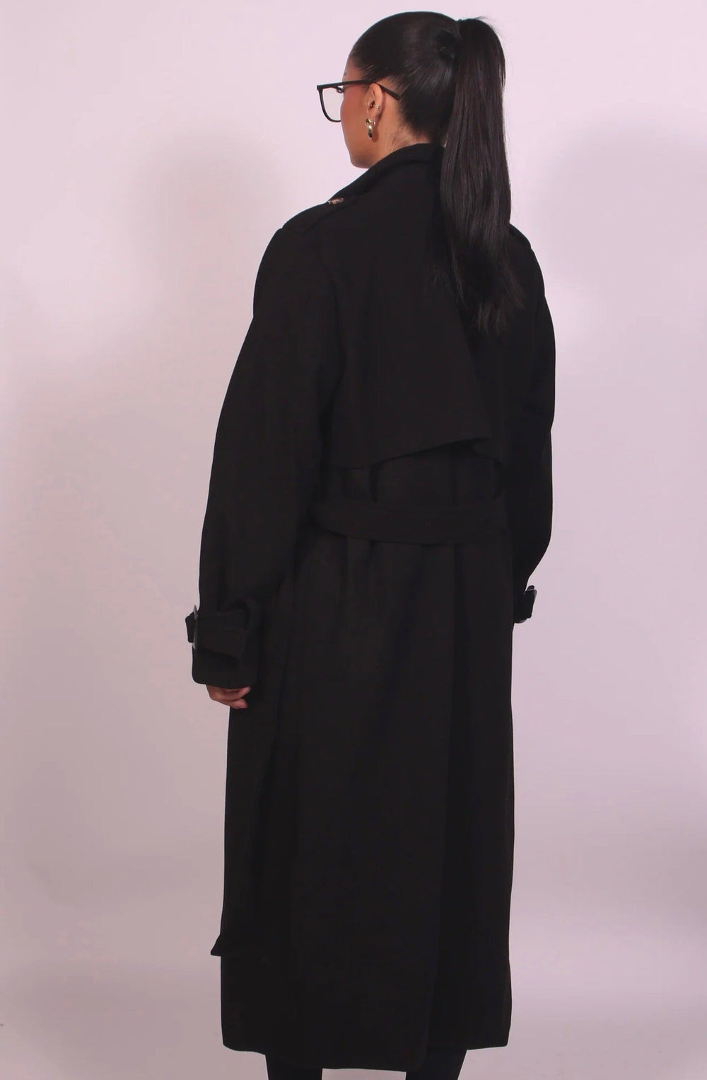 WINTER TRENCH BLACK - Nov - ell - fas - ion