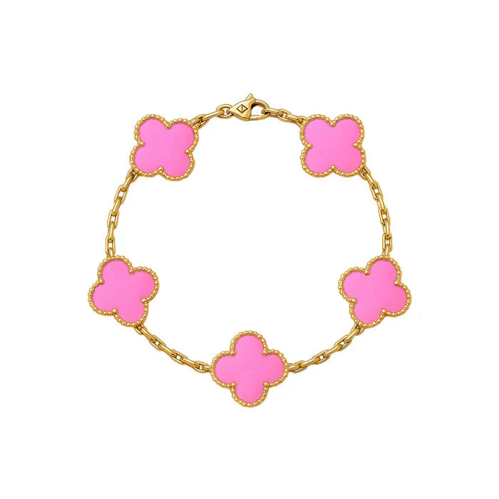 'Cleef' Clover Bracelet - Mulitcolour