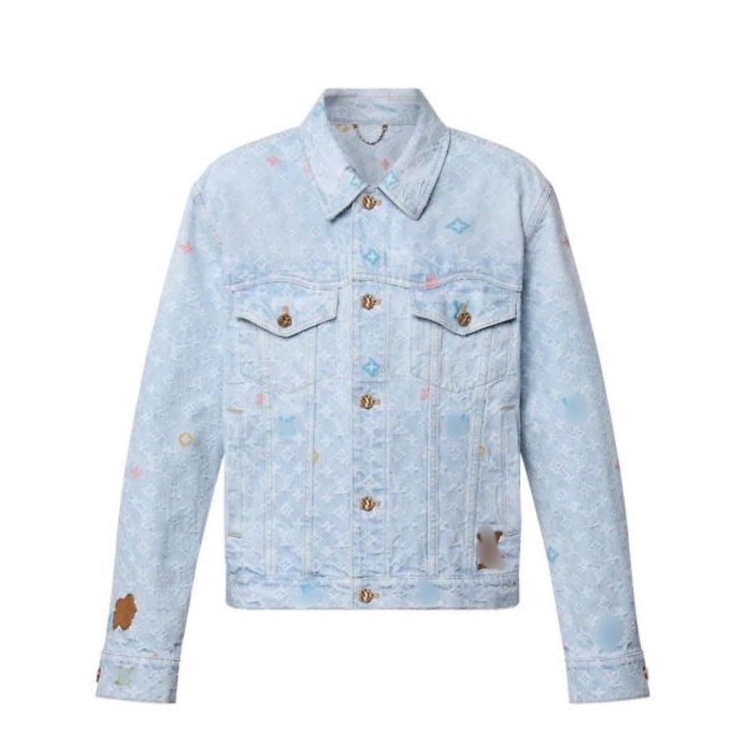 LV Denim jacket multicolor - Nov - ell - fas - ion