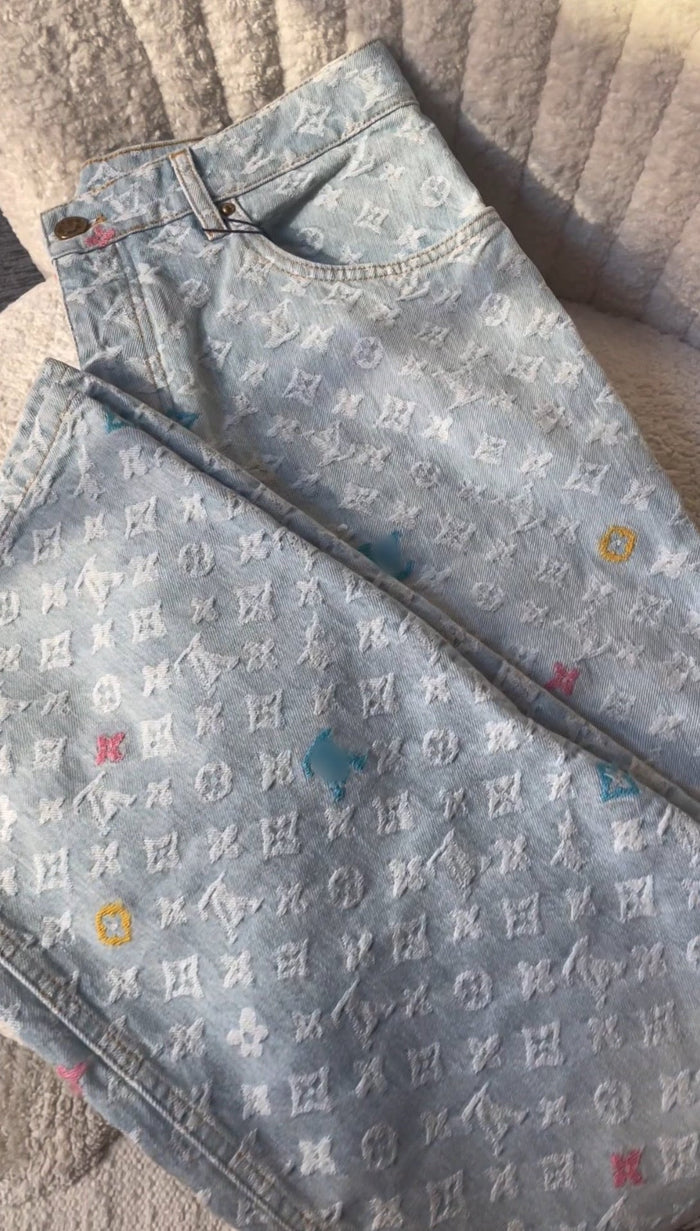 LV Monogram jeans - Nov - ell - fas - ion
