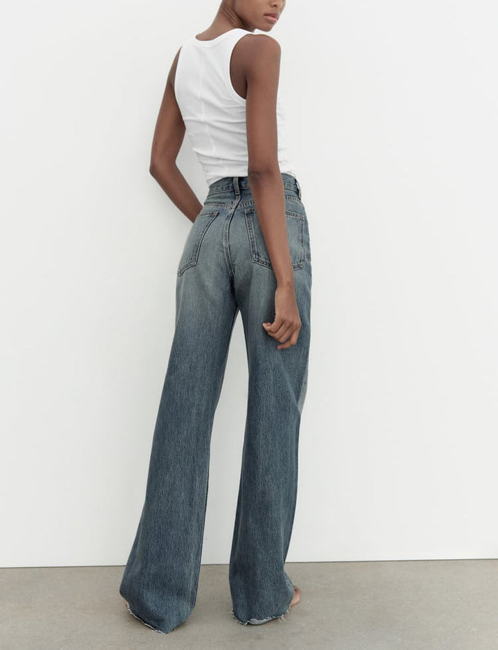 High Waist Wide Leg Jeans