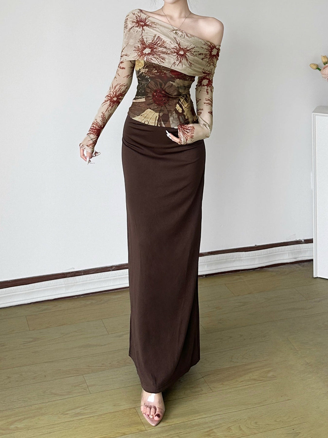 High Waist Maxi-Rock