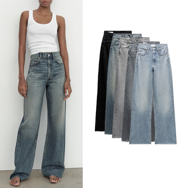 High Waist Wide Leg Jeans
