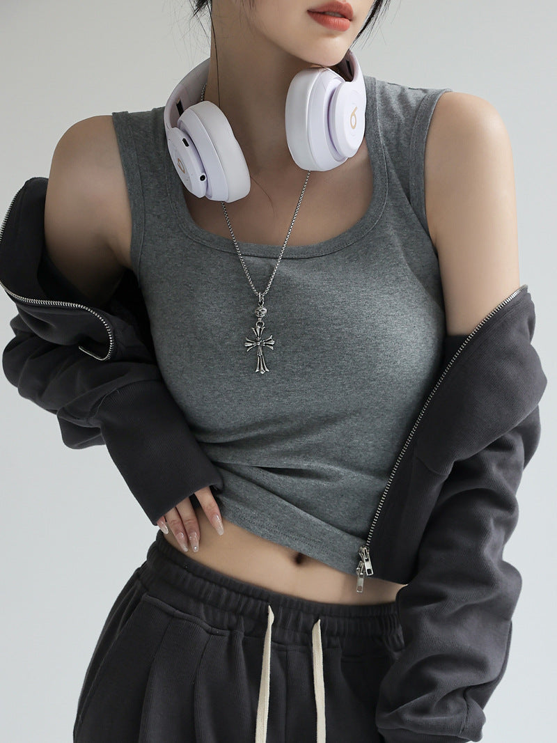 Minimal Rib Crop Tank