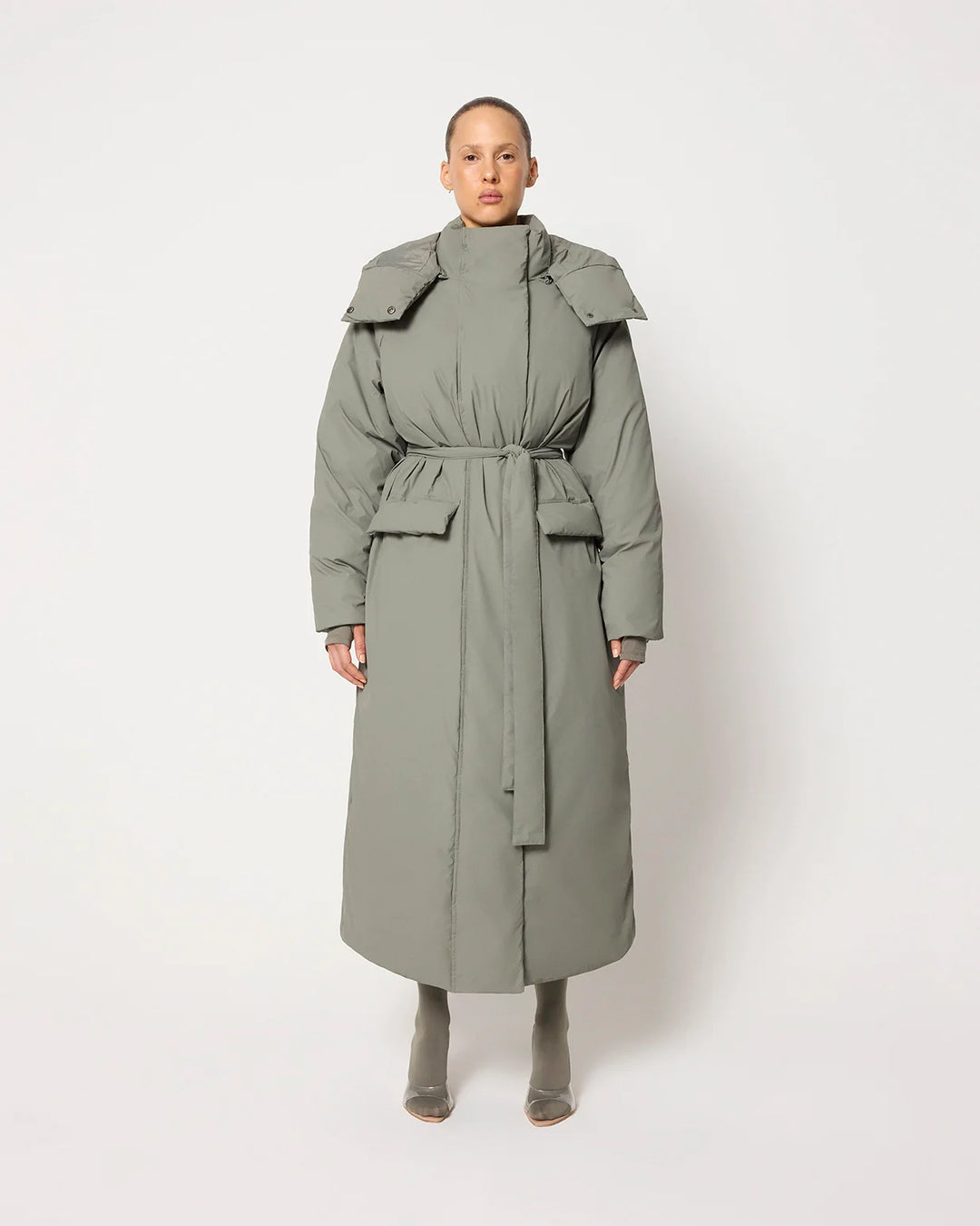 Puffer Coat | Dusty Olive