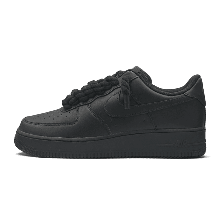 AF1 Black - Black Rope Laces - Novell "Fashion"