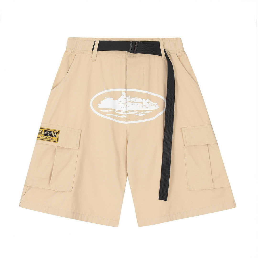 Alcatraz Cargo Beige Shorts - Novell "Fashion"