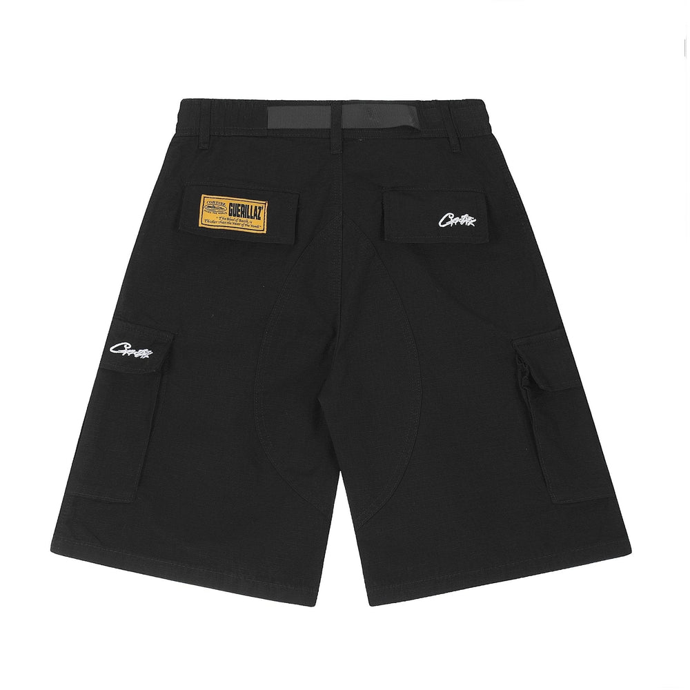 Alcatraz Cargo Black Yellow Shorts - Novell "Fashion"