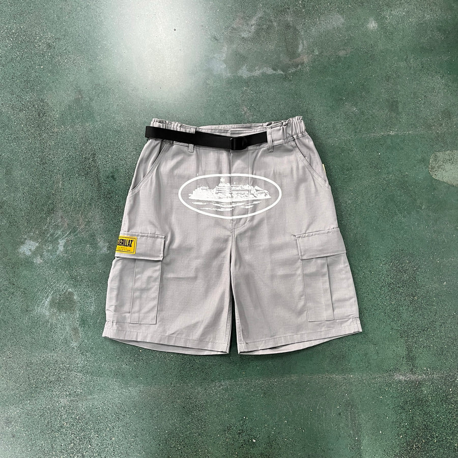 'Alcatraz' Cargo Shorts Grey - Novell "Fashion"