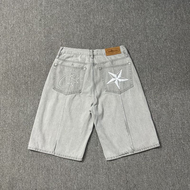 'Alcatraz' Jeans Shorts Grey - Novell "Fashion"
