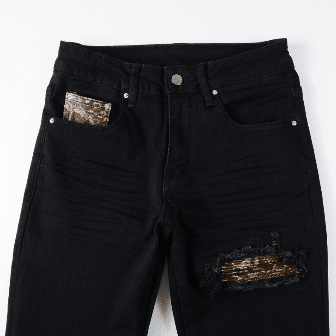 Amr Black Camo Jeans - Novell "Fashion"