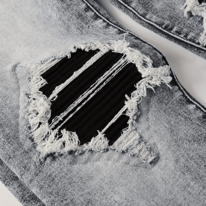 Amr Black Patch Jeans - Novell "Fashion"