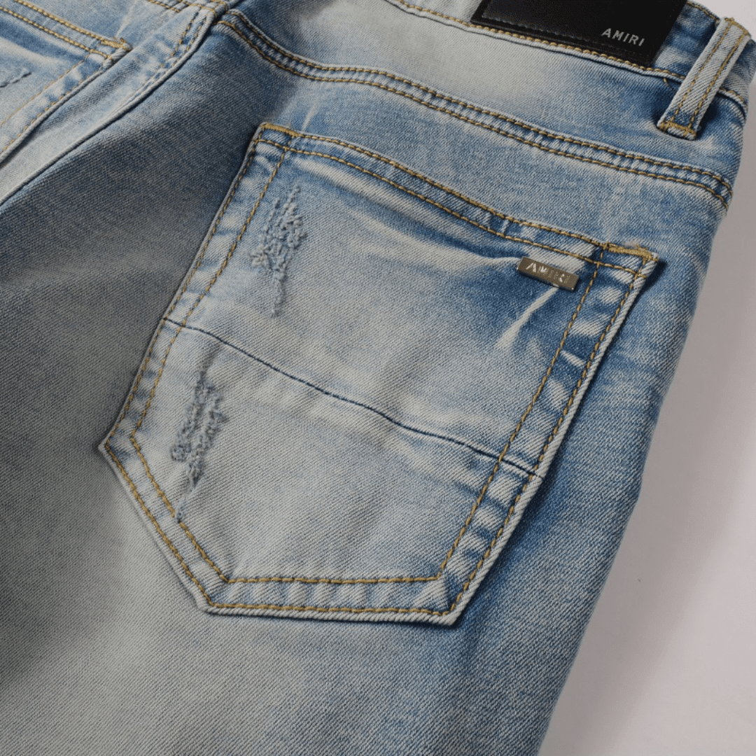 Amr Black Patch Jeans - Novell "Fashion"