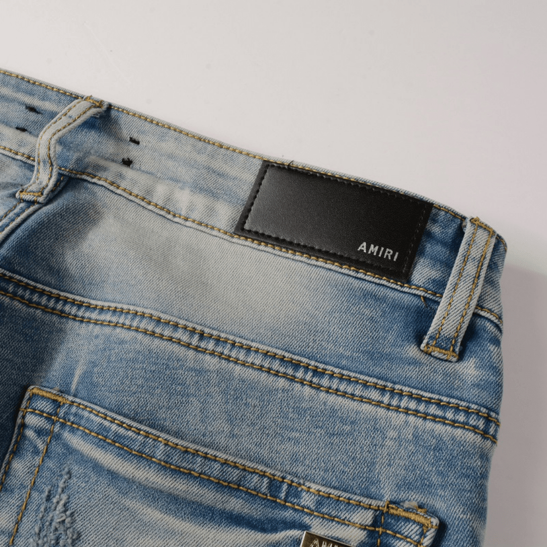 Amr Black Patch Jeans - Novell "Fashion"