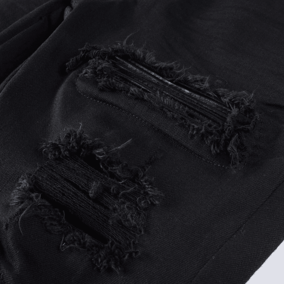 Amr Black Patch Jeans - Novell "Fashion"