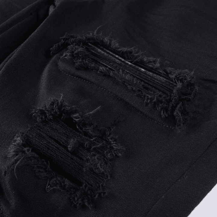Amr Black Patch Jeans - Novell "Fashion"