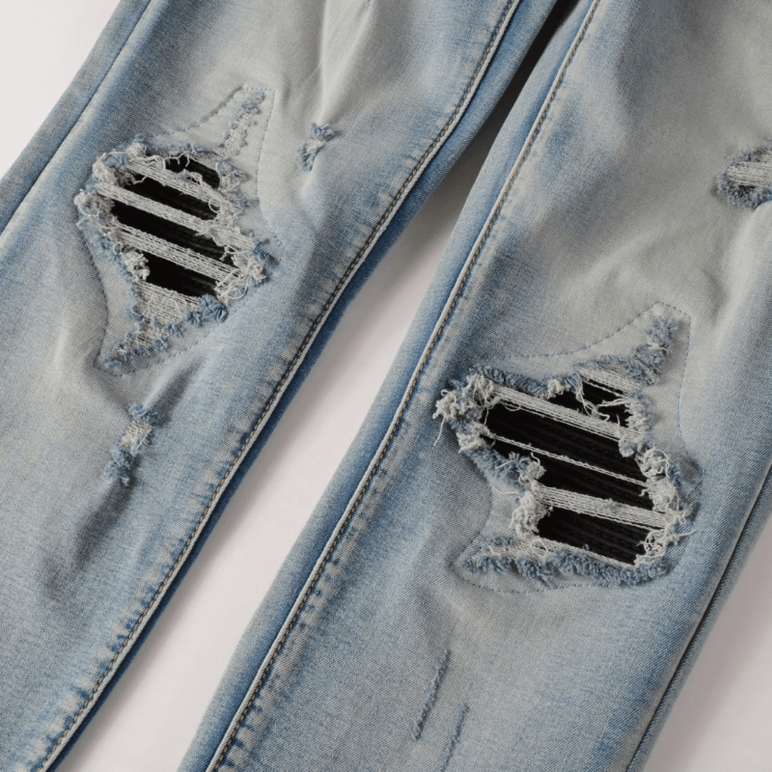 Amr Black Patch Jeans - Novell "Fashion"