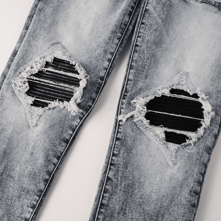 Amr Black Patch Jeans - Novell "Fashion"