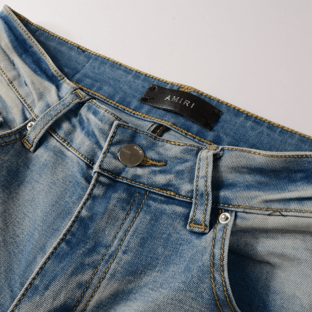 Amr Black Patch Jeans - Novell "Fashion"