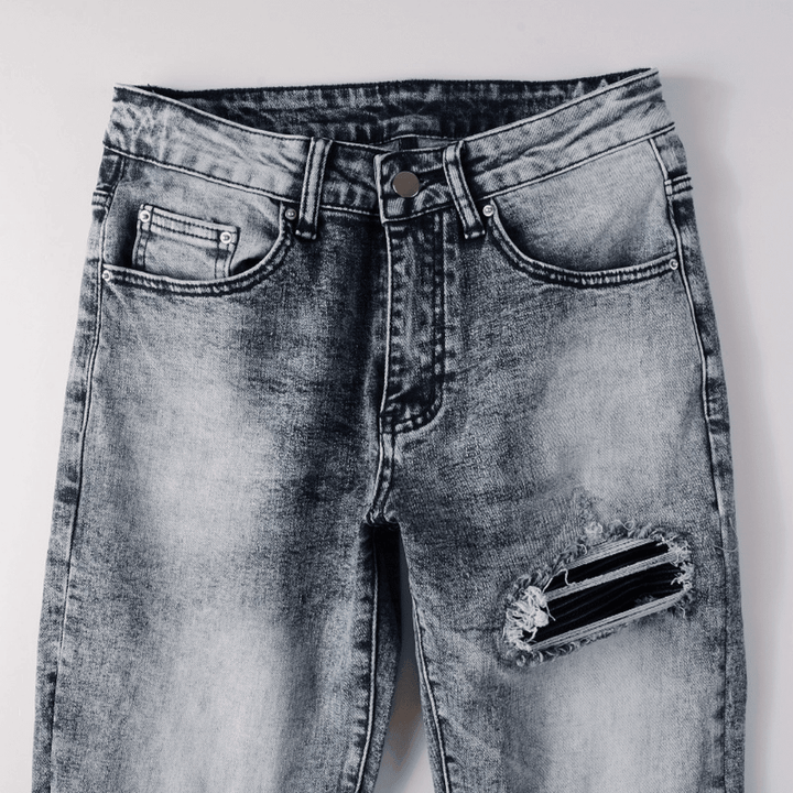Amr Black Patch Jeans - Novell "Fashion"