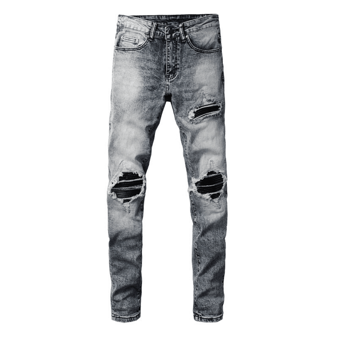 Amr Black Patch Jeans - Novell "Fashion"