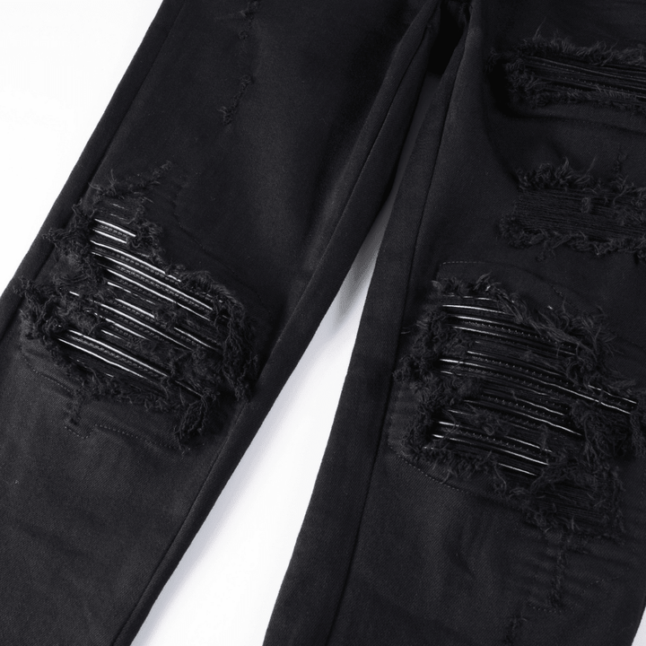 Amr Black Patch Jeans - Novell "Fashion"