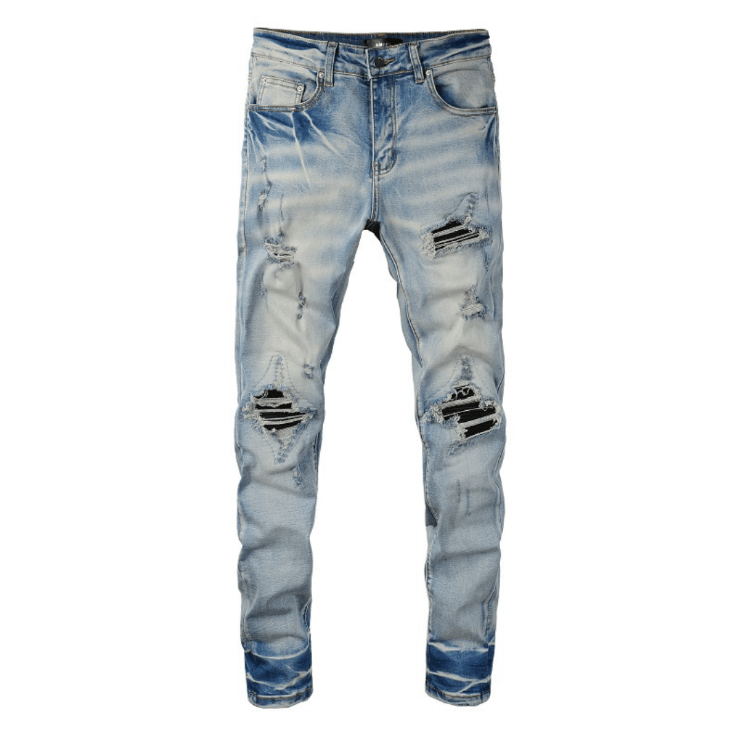 Amr Black Patch Jeans - Novell "Fashion"