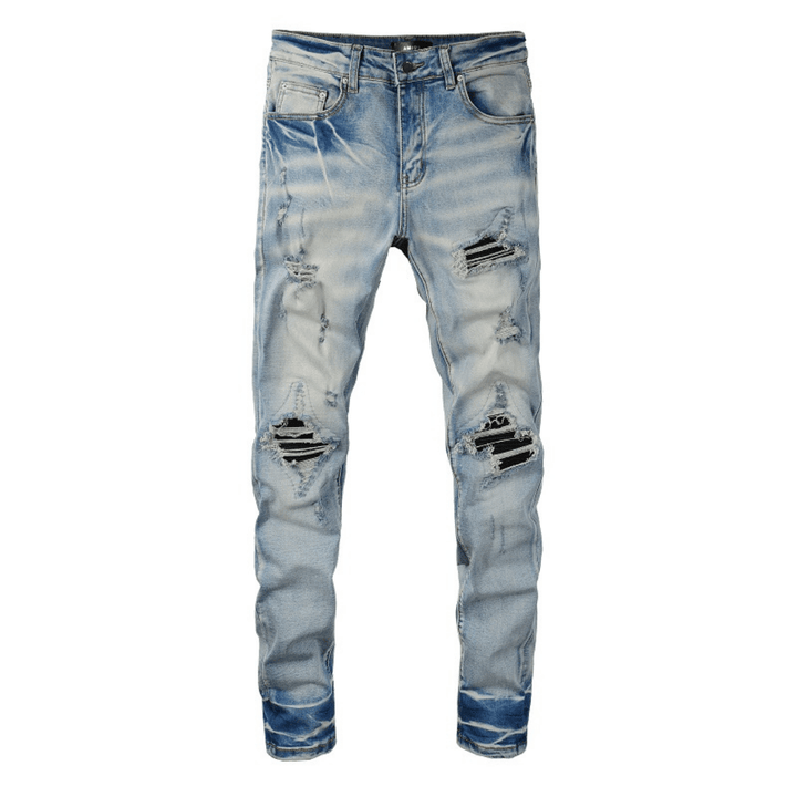 Amr Black Patch Jeans - Novell "Fashion"