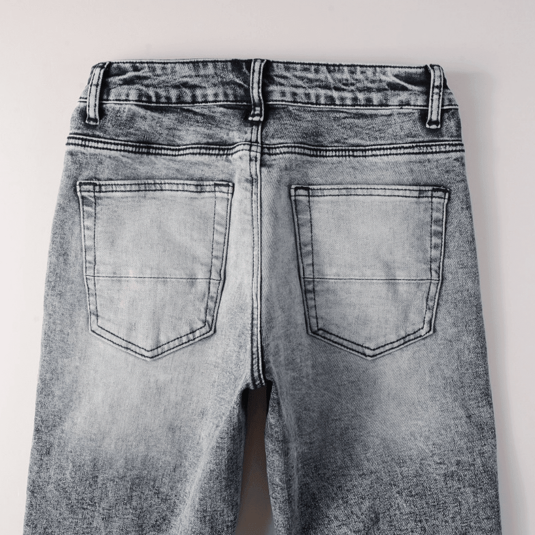 Amr Black Patch Jeans - Novell "Fashion"