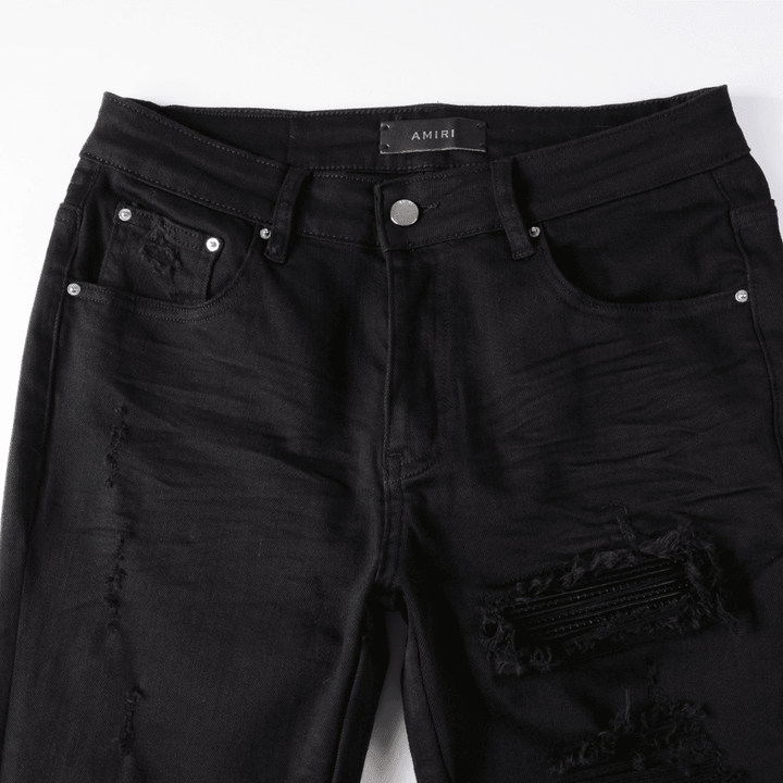 Amr Black Patch Jeans - Novell "Fashion"