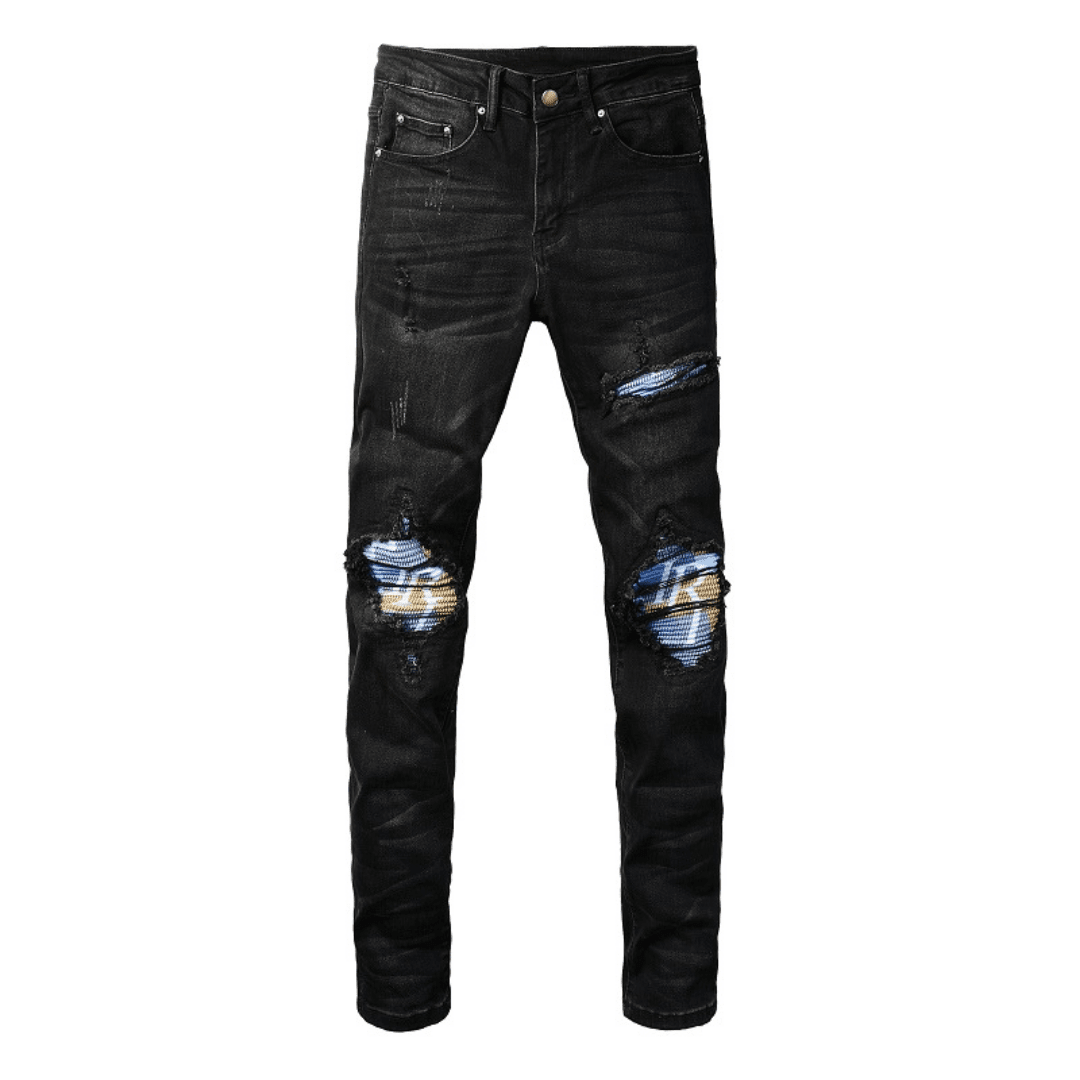 Amr Black Patch Logo Jeans - Novell "Fashion"