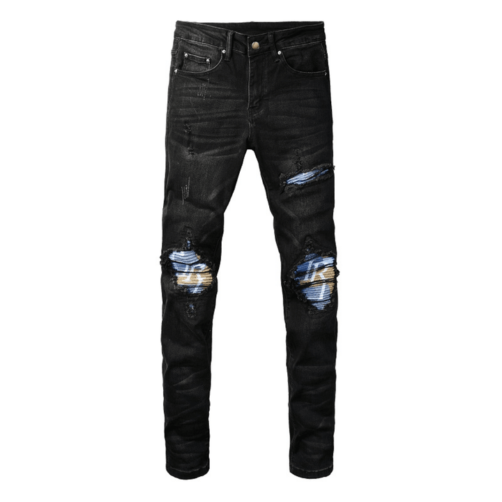 Amr Black Patch Logo Jeans - Novell "Fashion"