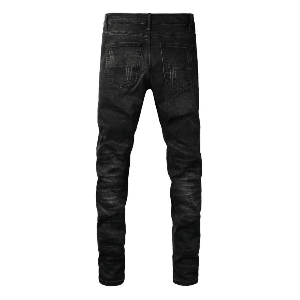 Amr Black Patch Logo Jeans - Novell "Fashion"