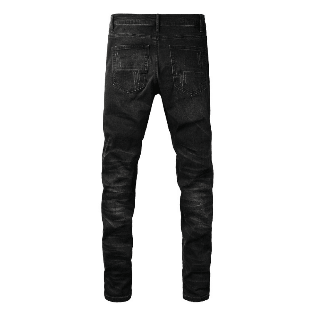 Amr Black Patch Logo Jeans - Novell "Fashion"