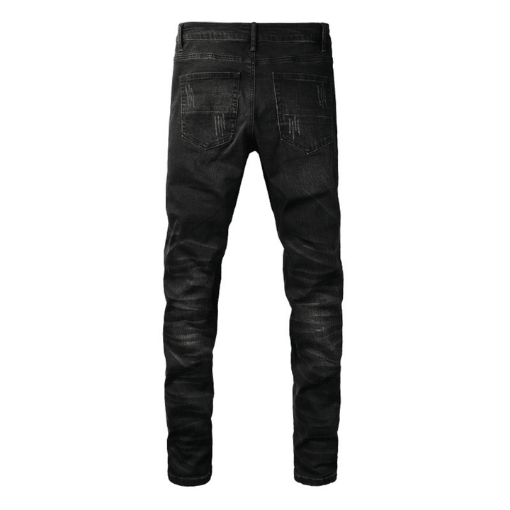 Amr Black Patch Logo Jeans - Novell "Fashion"