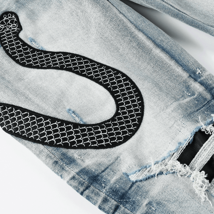 Amr Black Snake Jeans - Novell "Fashion"