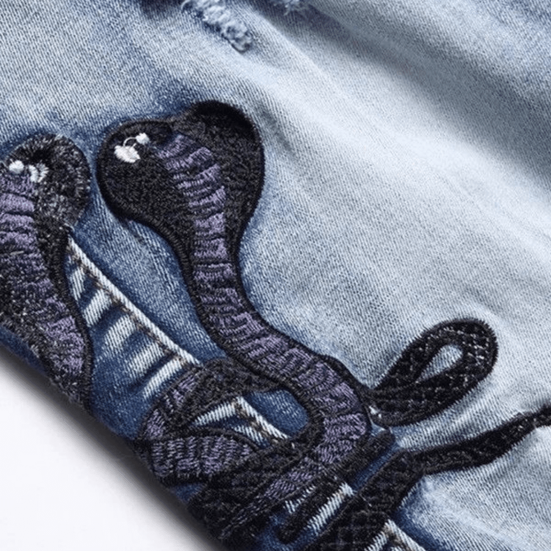 Amr Black Snake Jeans - Novell "Fashion"